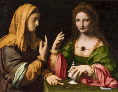 De bekering van de Magdalena, ca. 1520 door Bernardino Luini